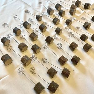 Set of 35 rustic place card/ photo holders